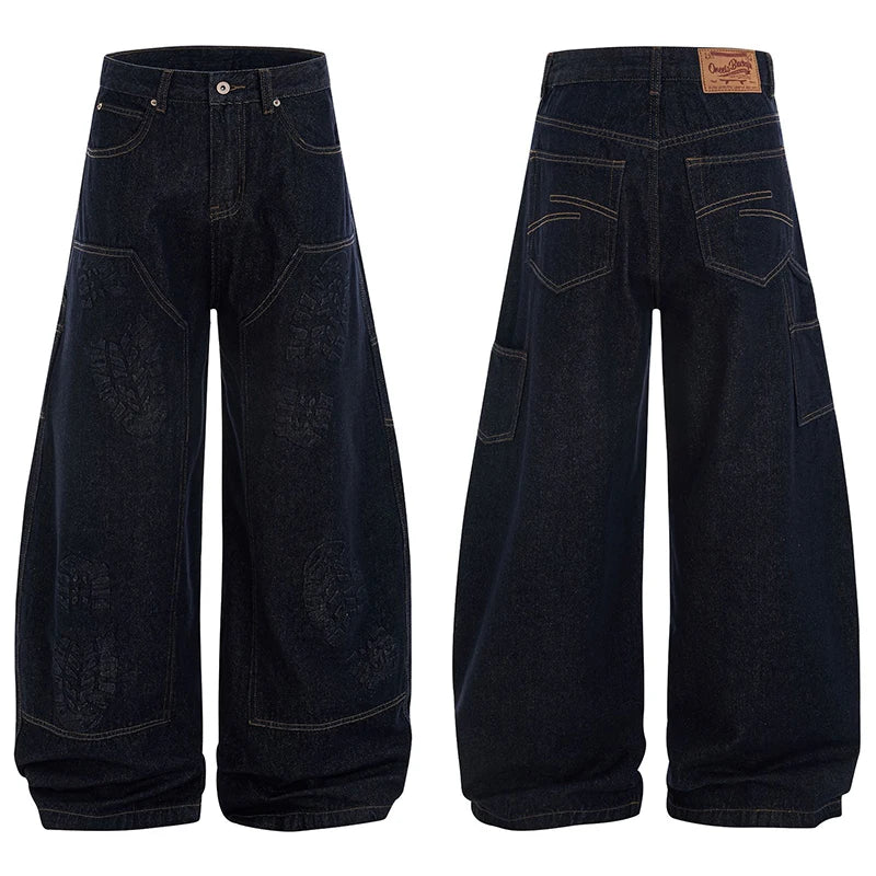 Y2K Niche Design Mens Denim Jeans