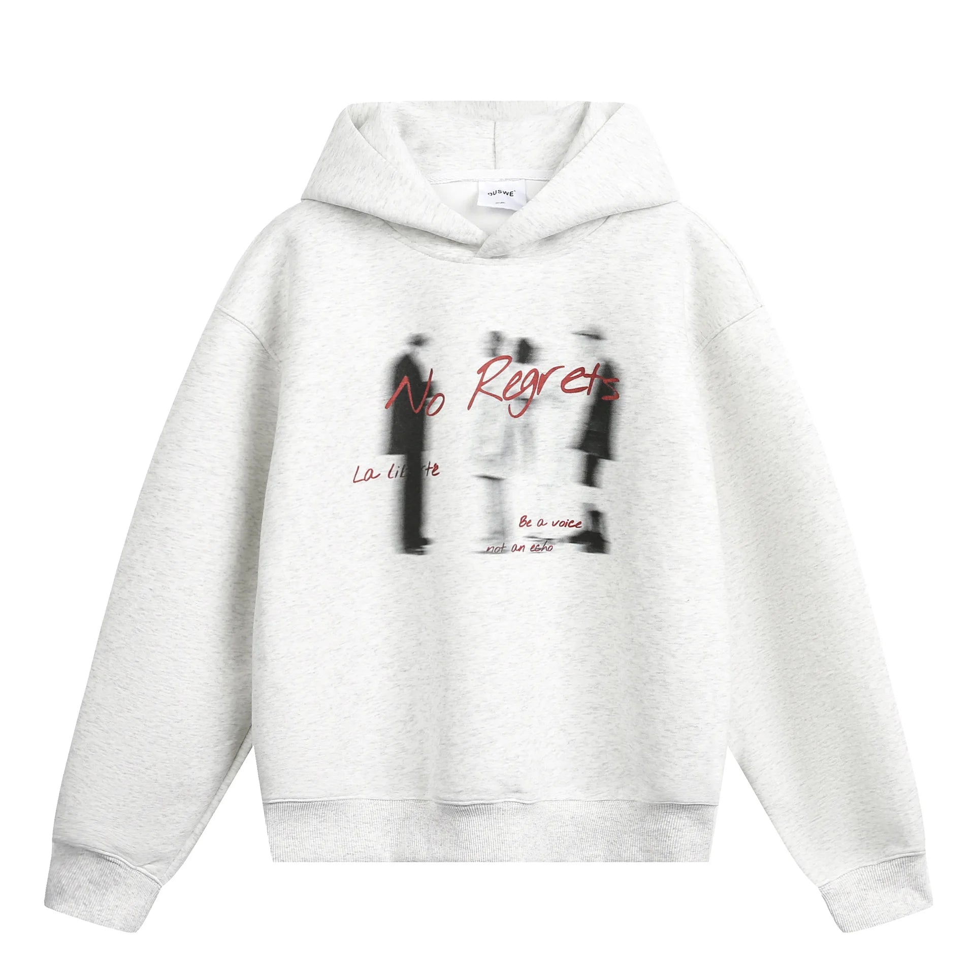 Y2K No Regrets Graphic Baggy Hoodie