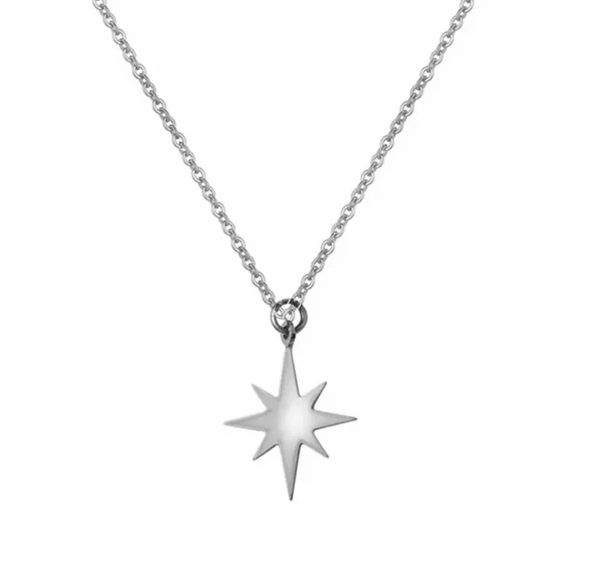 Y2K North Star Pendant Necklace