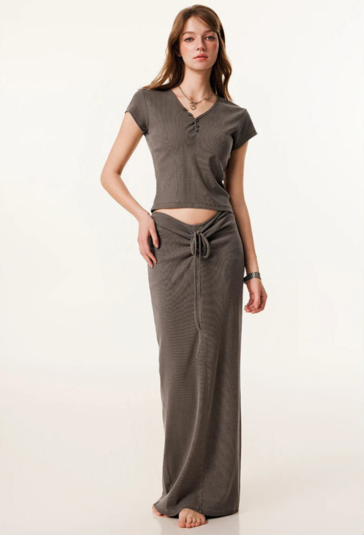 Y2K Origin 275gsm Essentials Maxi Skirt