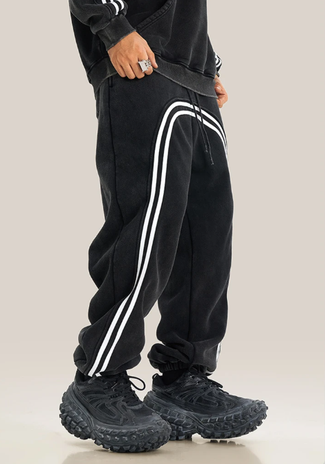 Y2K Origin 332gsm Washed Ribbon Essential Joggers