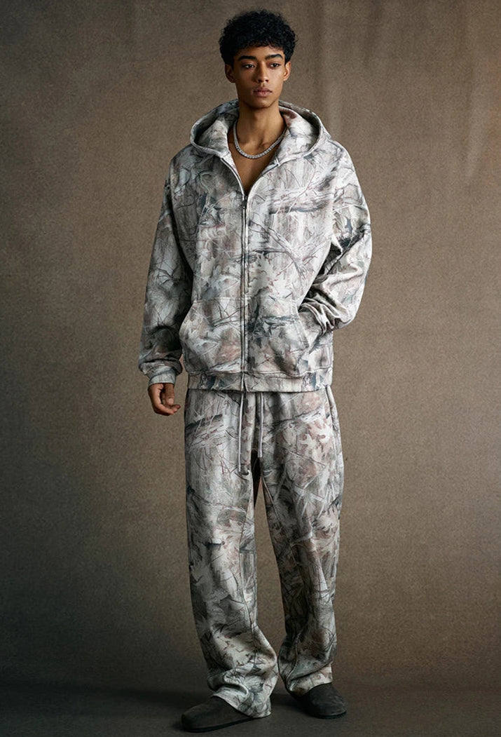 Y2K Origin 340gsm Essentials Desert Camo Joggers Trousers