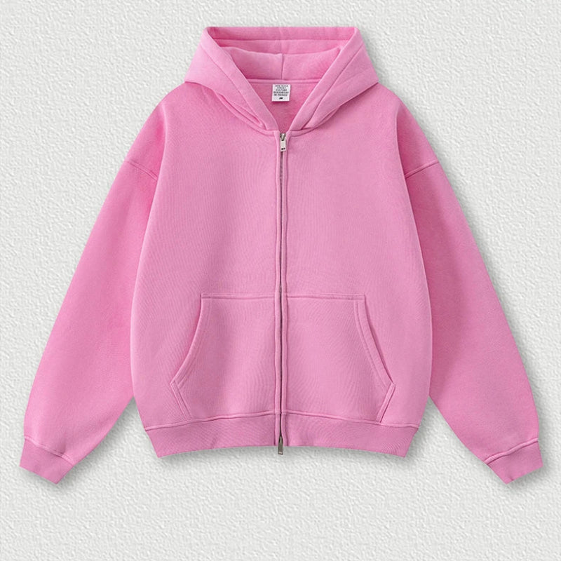 Y2K Origin 345gsm Boxy Fit Zip Up Hoodie