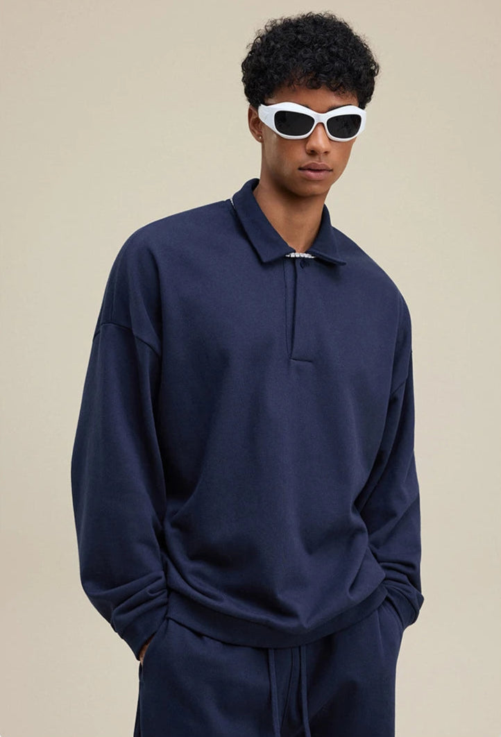 Y2K Origin 445gsm Essentials Loose Collar Jumper