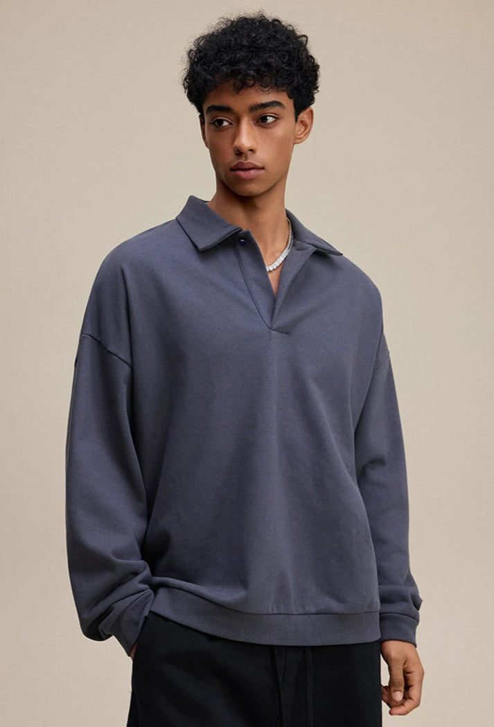 Y2K Origin 445gsm Essentials Loose Collar Jumper