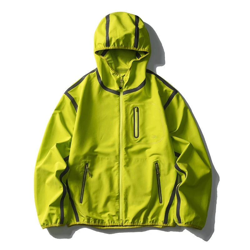 Y2K Outdoor Shell Lightweight Reflective Windbreaker Jacket