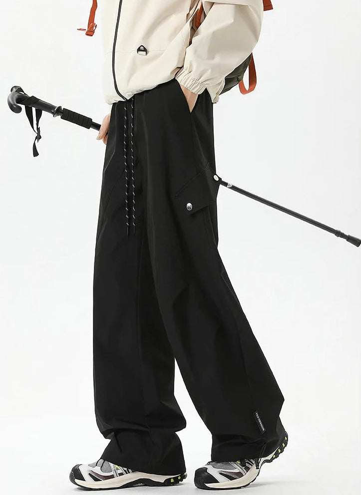 Y2K Outdoor Workwear Casual Straight Leg Low Waist Cargo Trousers