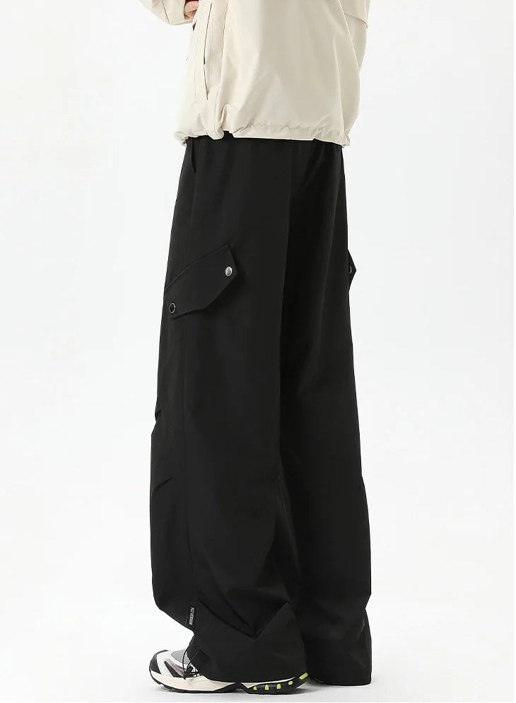 Y2K Outdoor Workwear Casual Straight Leg Low Waist Cargo Trousers