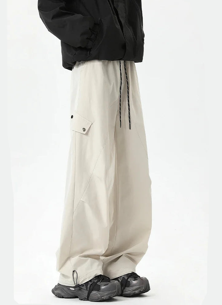 Y2K Outdoor Workwear Casual Straight Leg Low Waist Cargo Trousers