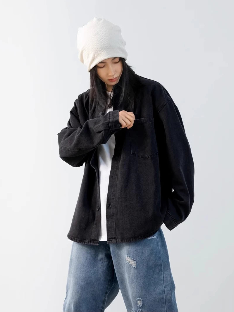 Y2K Oversized Button Up Outer Jacket