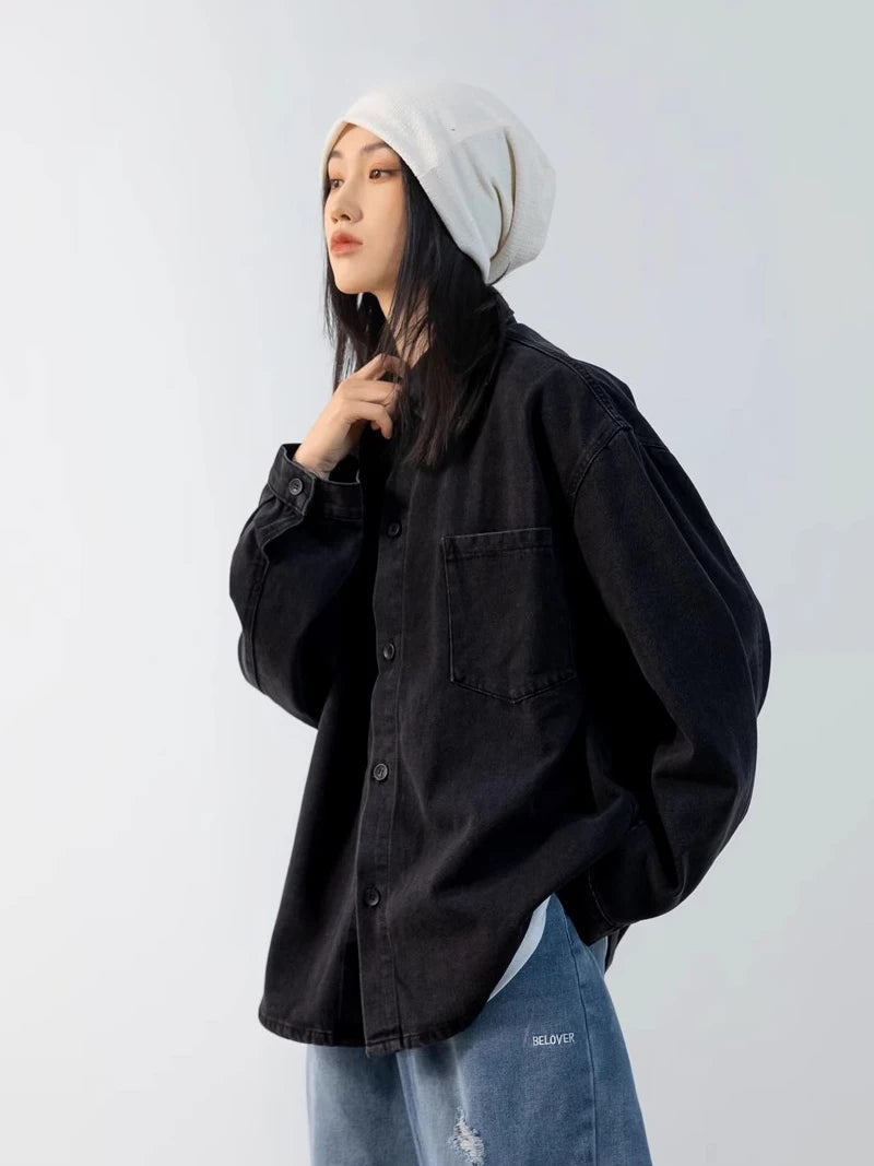 Y2K Oversized Button Up Outer Jacket