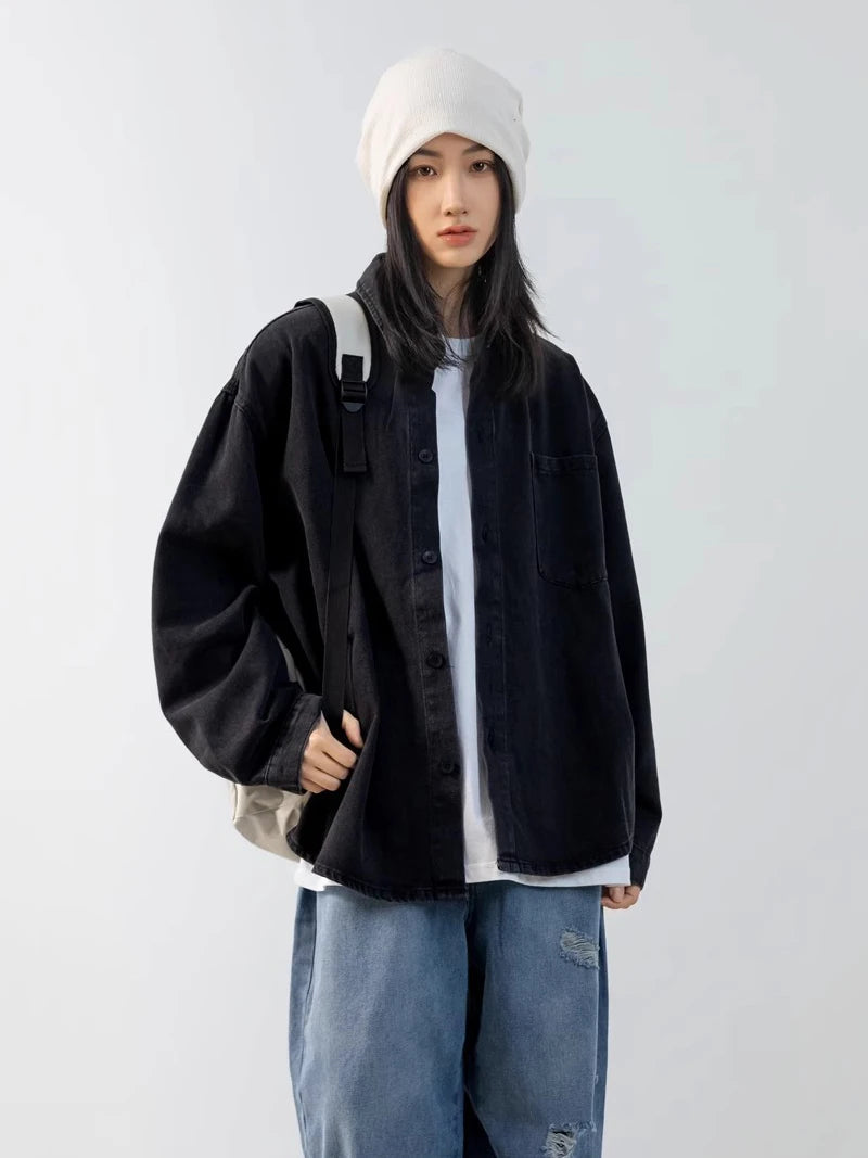 Y2K Oversized Button Up Outer Jacket