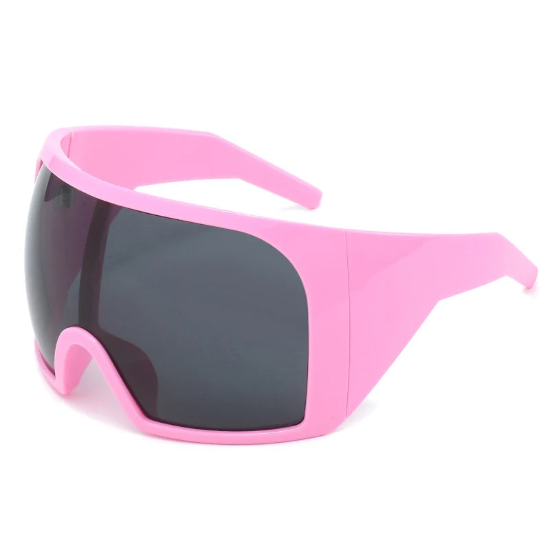 Y2K Oversized Shield Futuristic Sunglasses