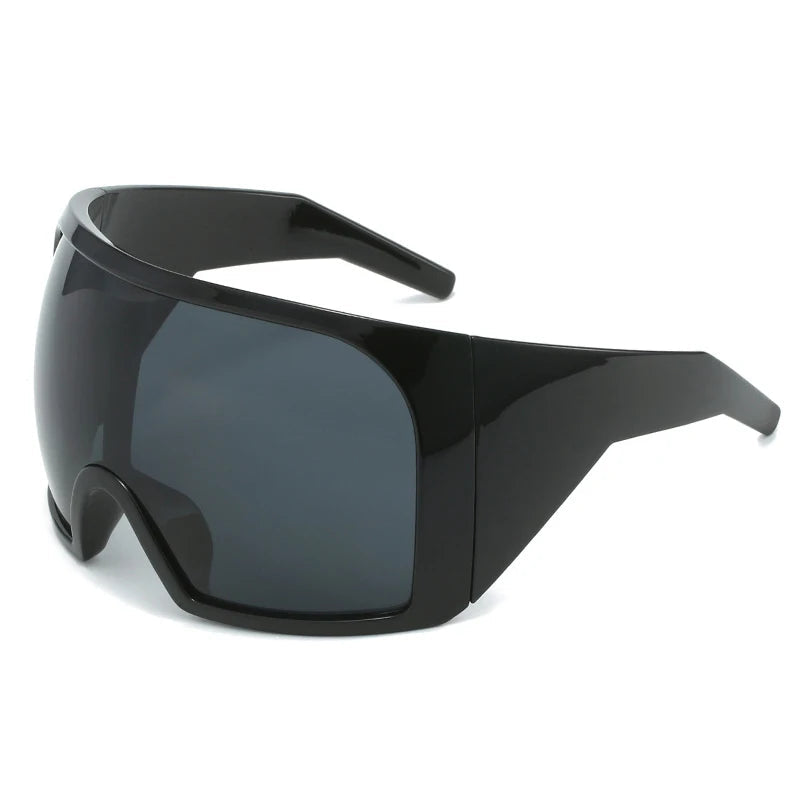 Y2K Oversized Shield Futuristic Sunglasses
