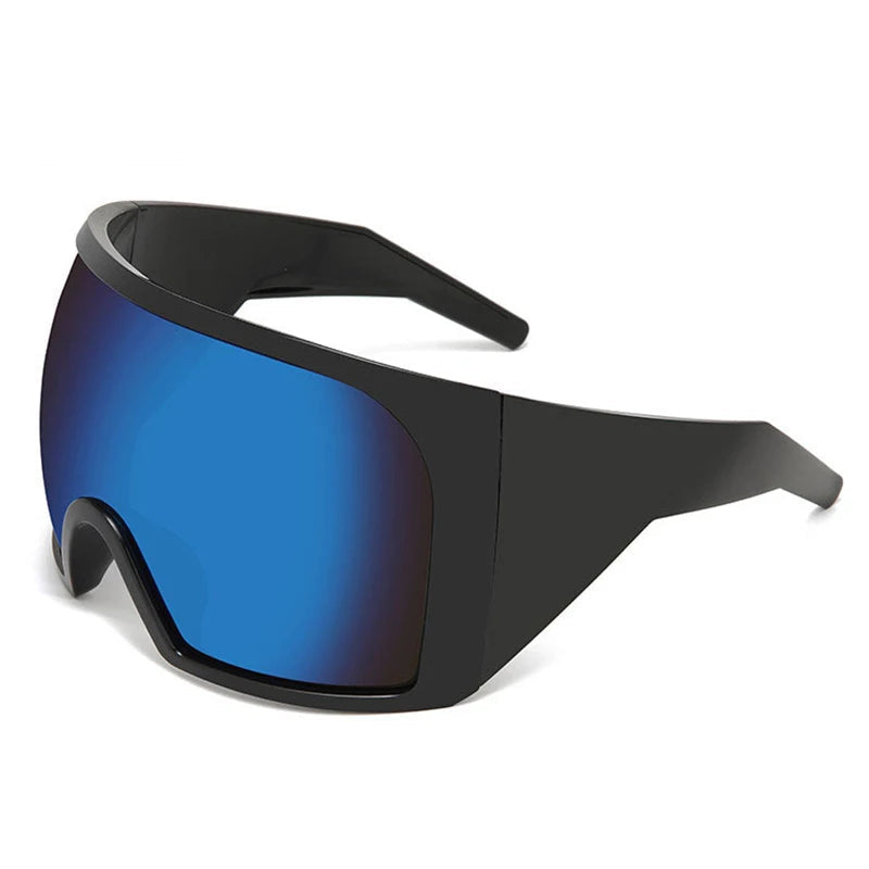 Y2K Oversized Shield Futuristic Sunglasses
