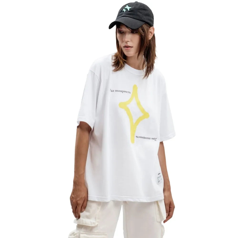 Y2K Oversized Star Graphic T Shirt