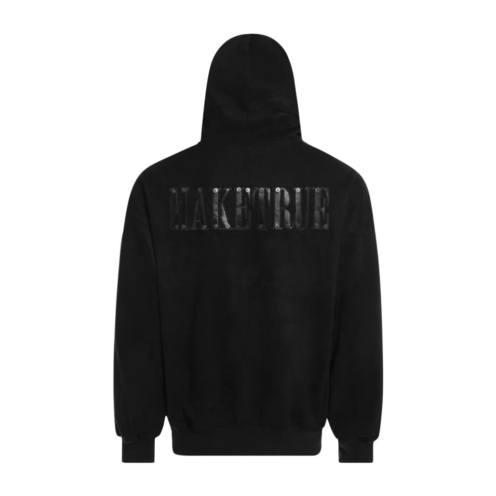 Y2K Patch Letter Embroidered Hoodie