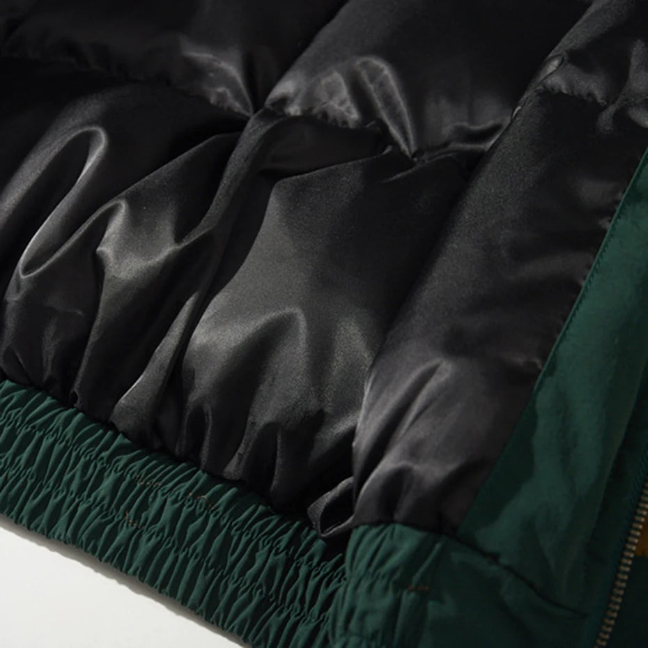 Y2K Patchwork Puffer Jacket Coat