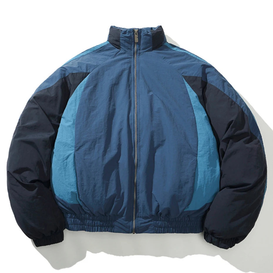 Y2K Patchwork Puffer Jacket Coat