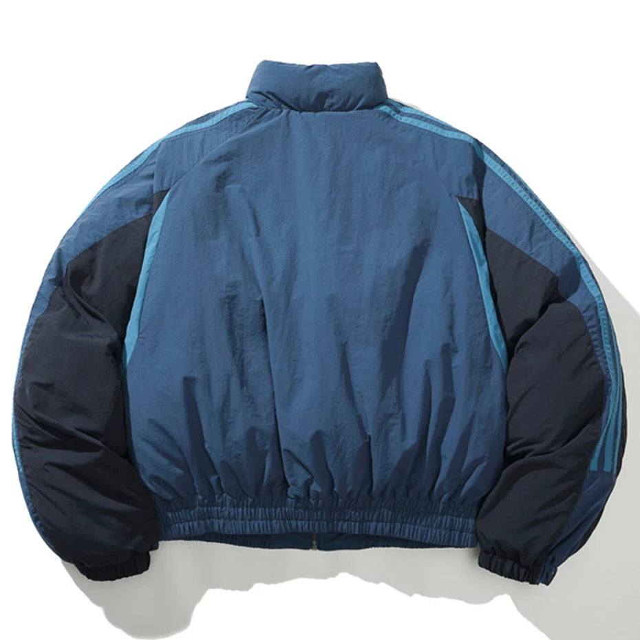 Y2K Patchwork Puffer Jacket Coat