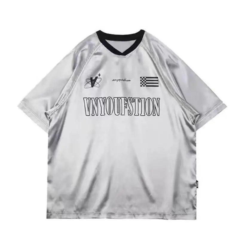 Y2K Patchwork Sliver Graphic Jersey