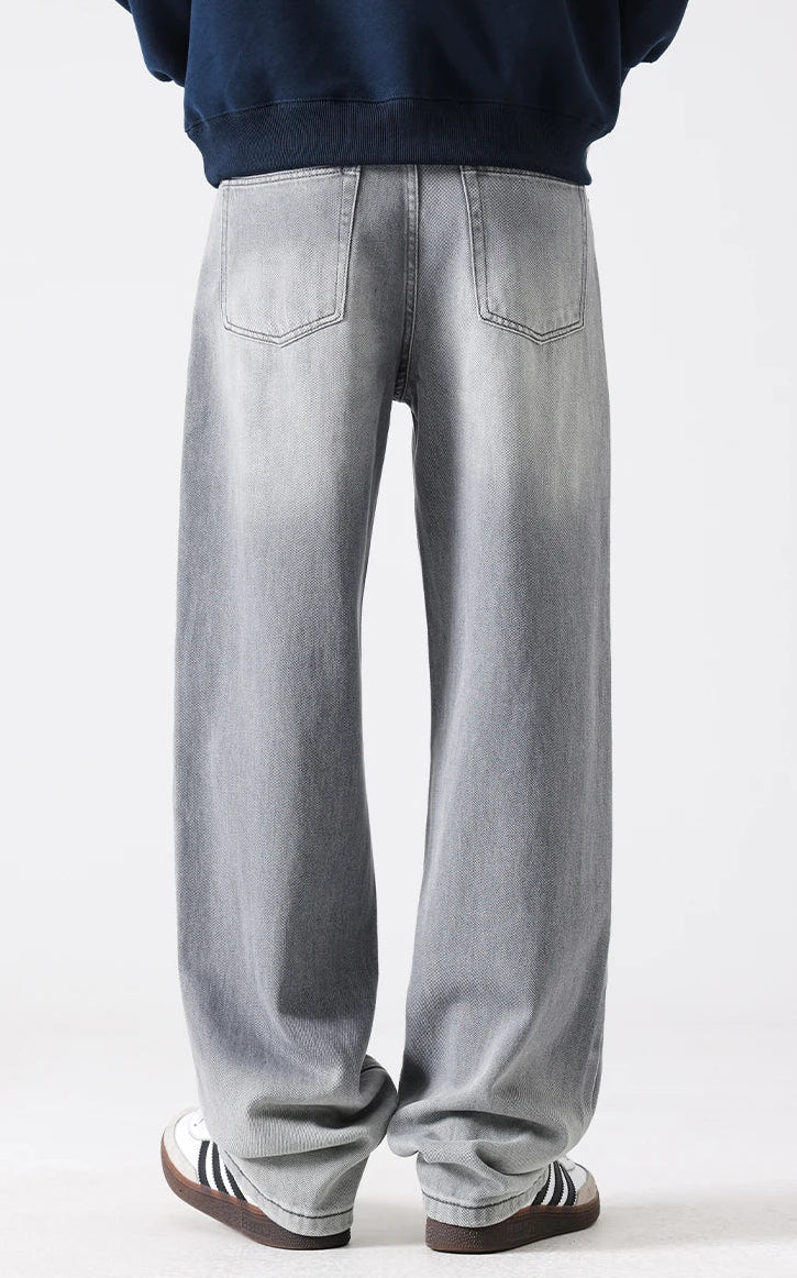 Y2K Patchwork Straight Leg Boyfriend Fit Denim Jeans