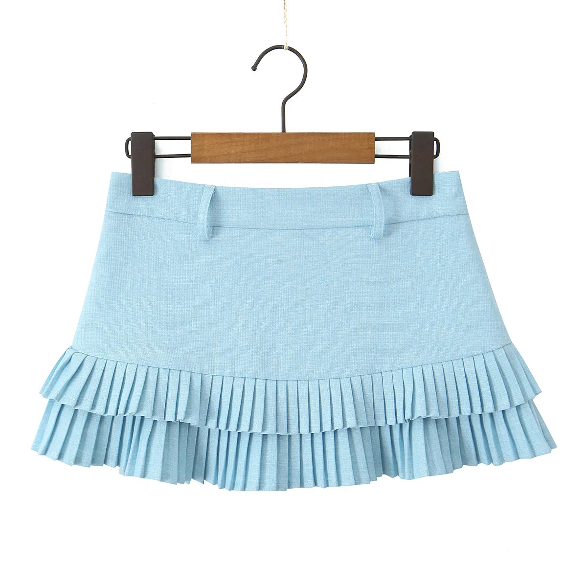 Y2K Pleated Micro Mini Skirt