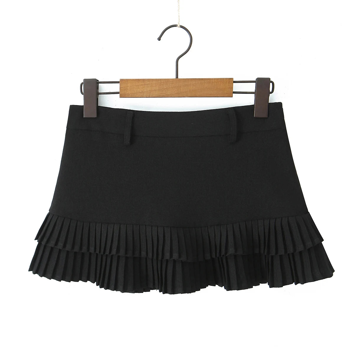 Y2K Pleated Micro Mini Skirt