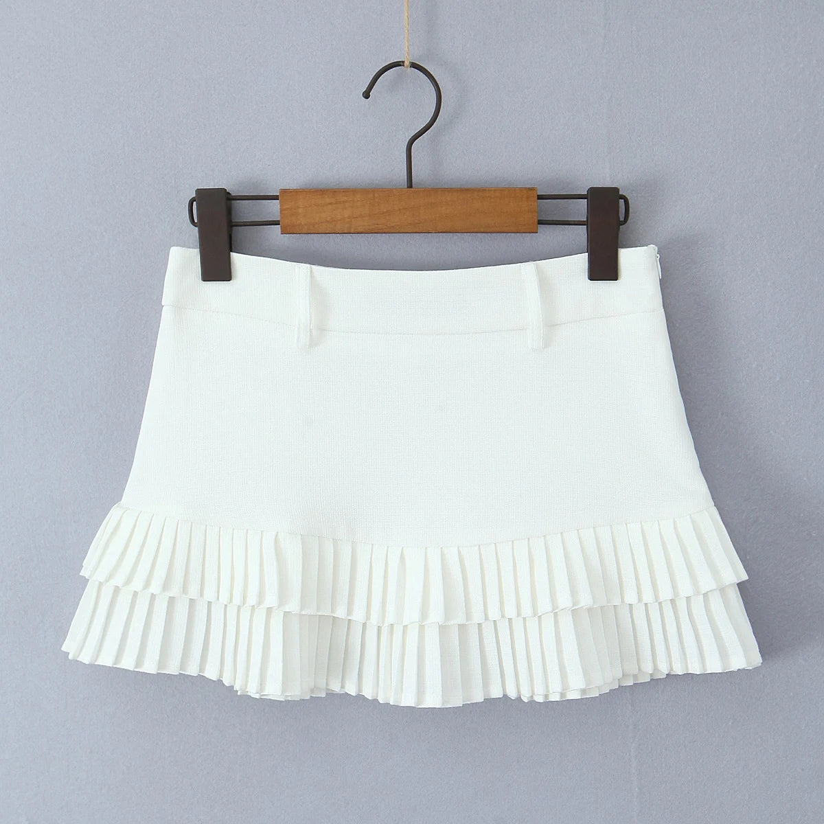 Y2K Pleated Micro Mini Skirt