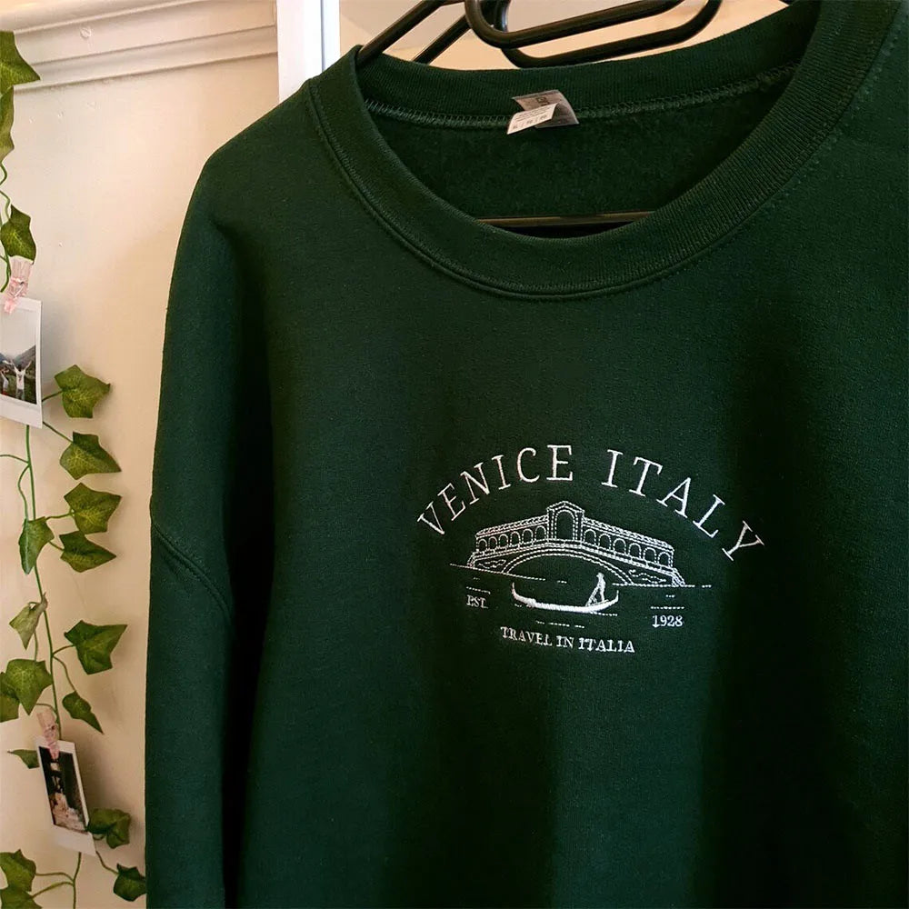 Y2K Preppy Venice Sweatshirt