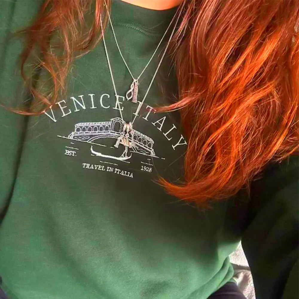 Y2K Preppy Venice Sweatshirt