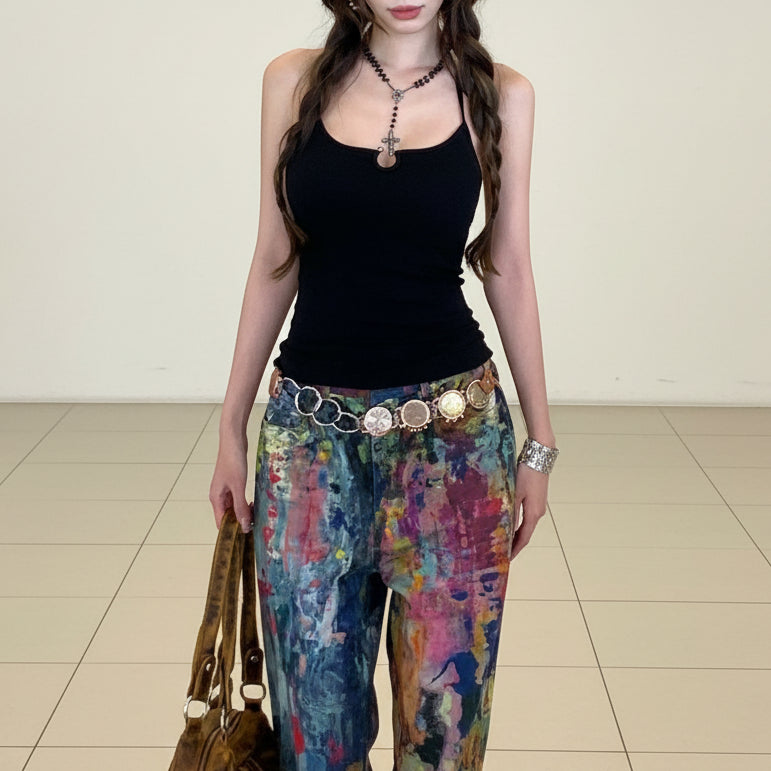 Y2K Pretty Girl Aesthetic Halter Top