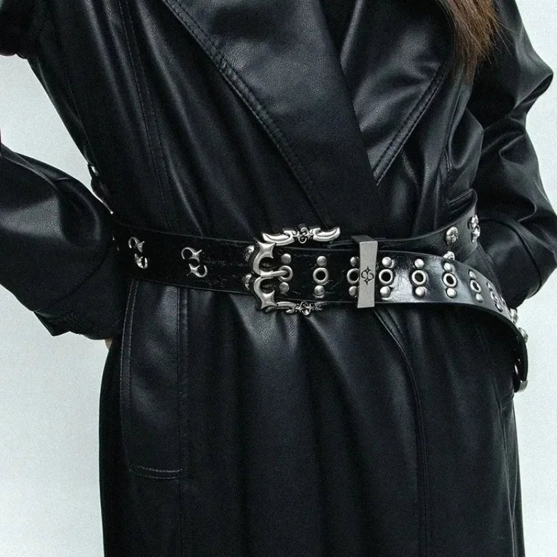 Y2K Punk Studded Rivet Belt