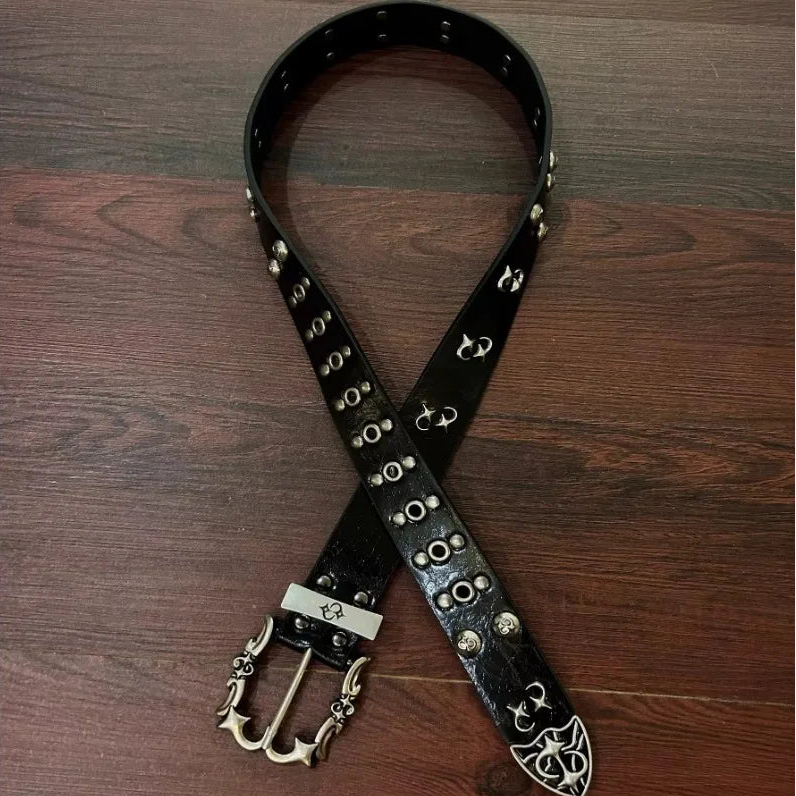 Y2K Punk Studded Rivet Belt