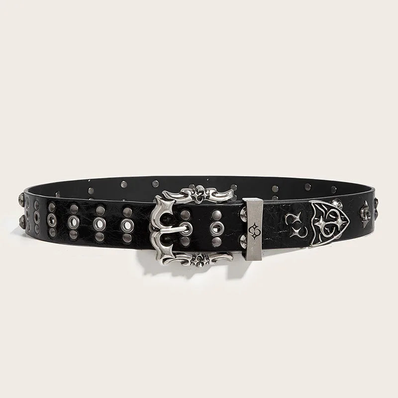Y2K Punk Studded Rivet Belt