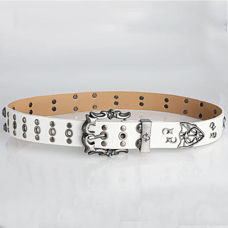 Y2K Punk Studded Rivet Belt