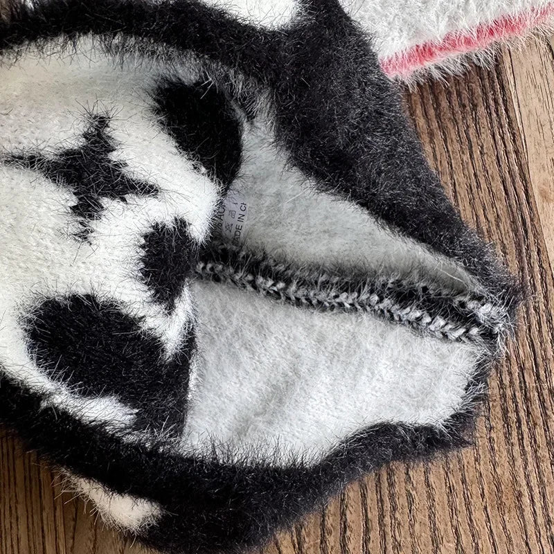 Y2K RRW Fuzzy Graphic Beanie