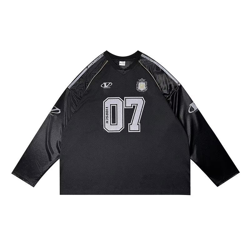 Y2K Retro Long Sleeve Printed Jersey