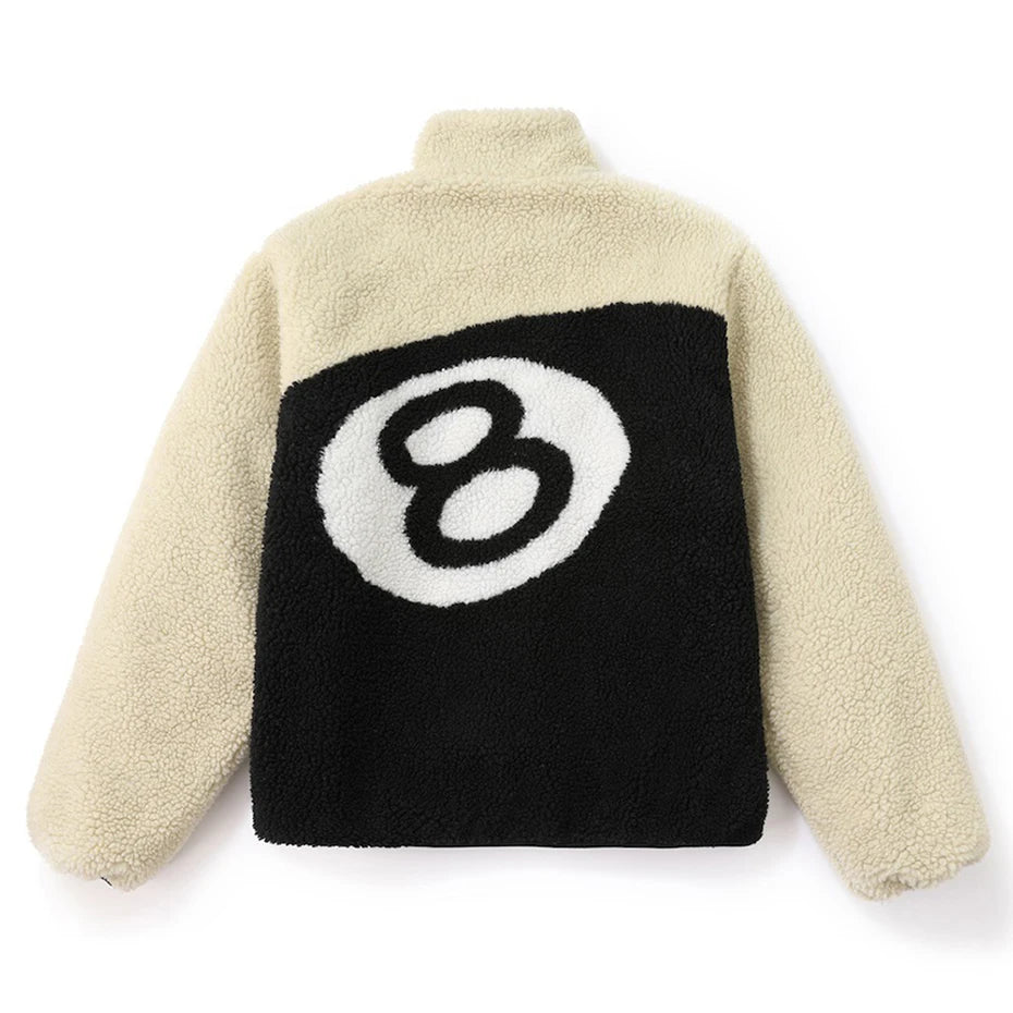 Y2K Reversible 8 Ball Fleece Jacket