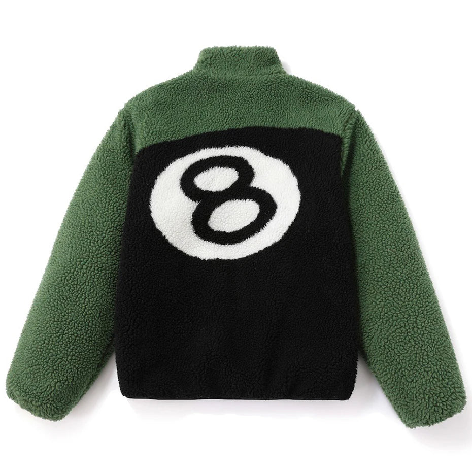 Y2K Reversible 8 Ball Fleece Jacket