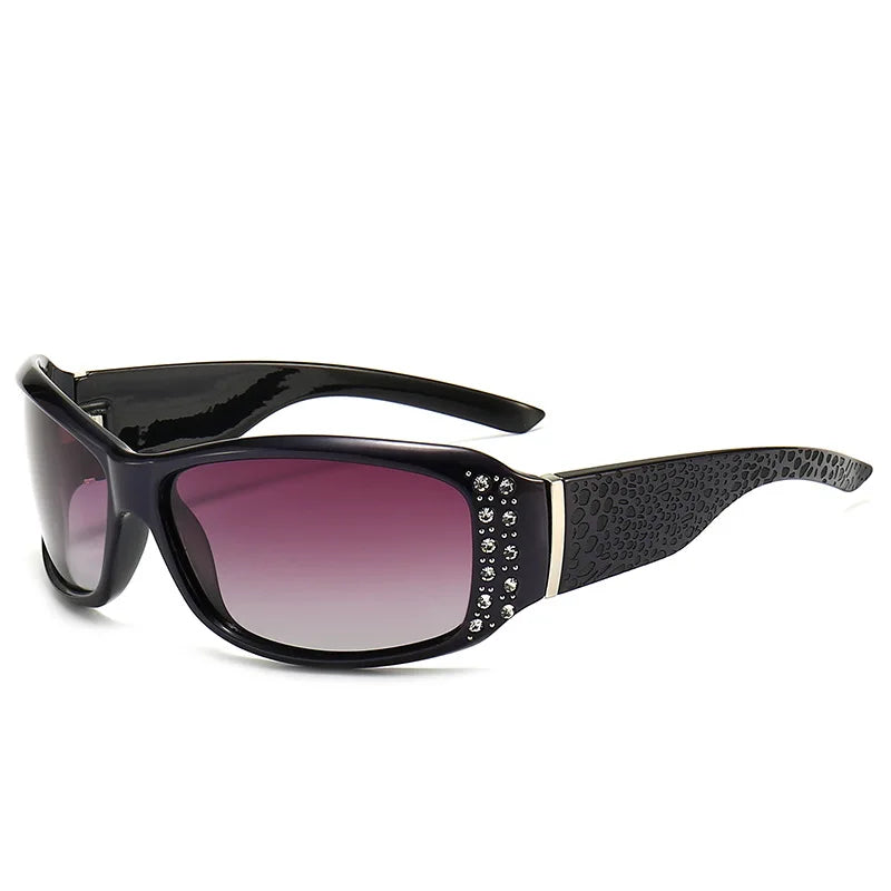 Y2K Rhinestone Decorated UV400 Sunglasses