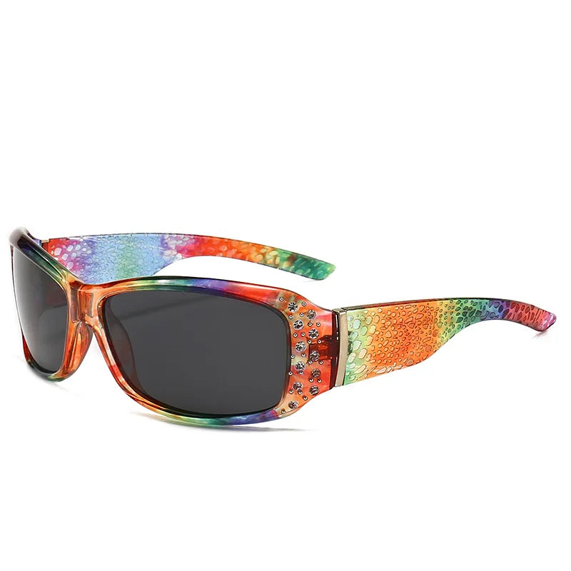 Y2K Rhinestone Decorated UV400 Sunglasses