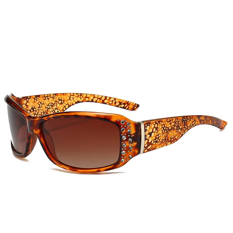 Y2K Rhinestone Decorated UV400 Sunglasses
