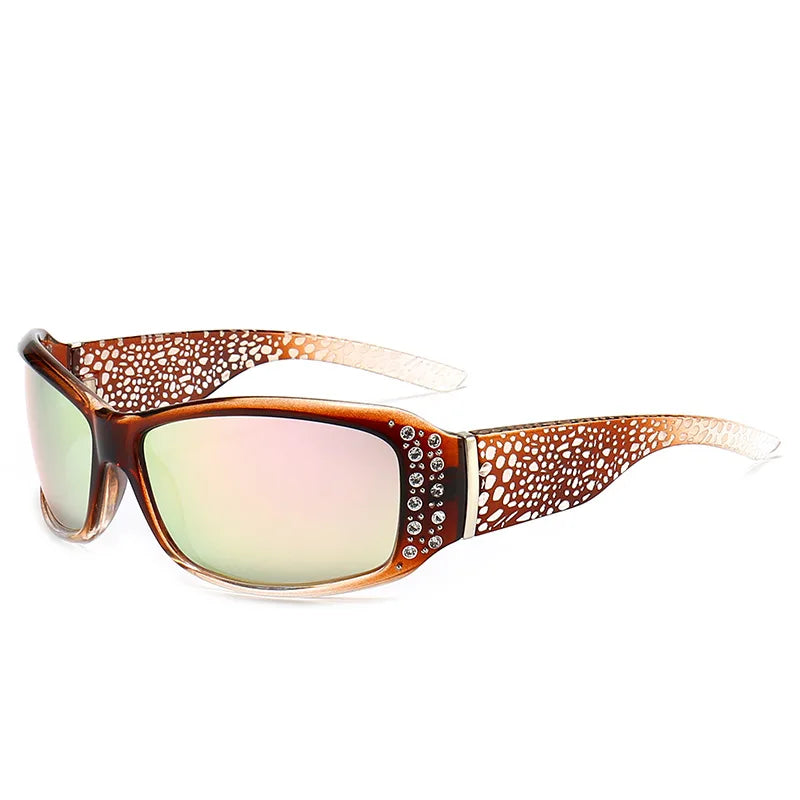 Y2K Rhinestone Decorated UV400 Sunglasses