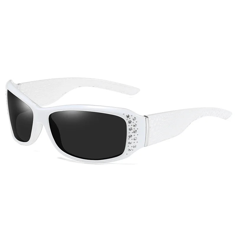Y2K Rhinestone Decorated UV400 Sunglasses
