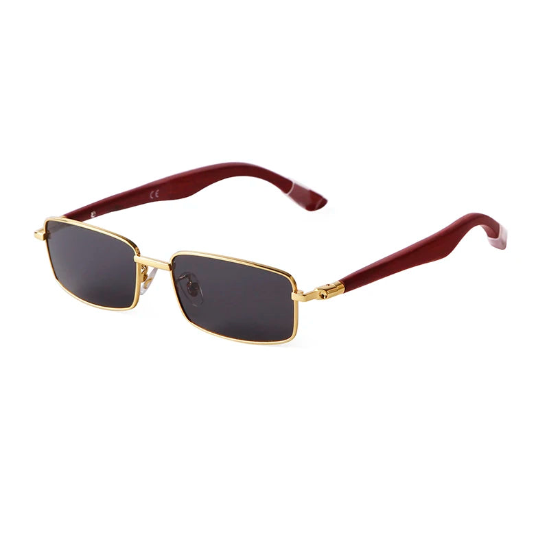 Y2K Rimless Rectangle Futuristic Sunglasses