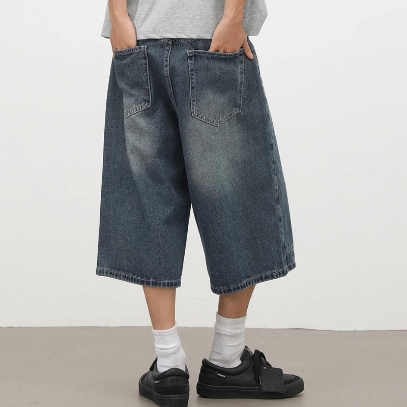 Y2K Rivet Carpenter Denim Shorts Jorts
