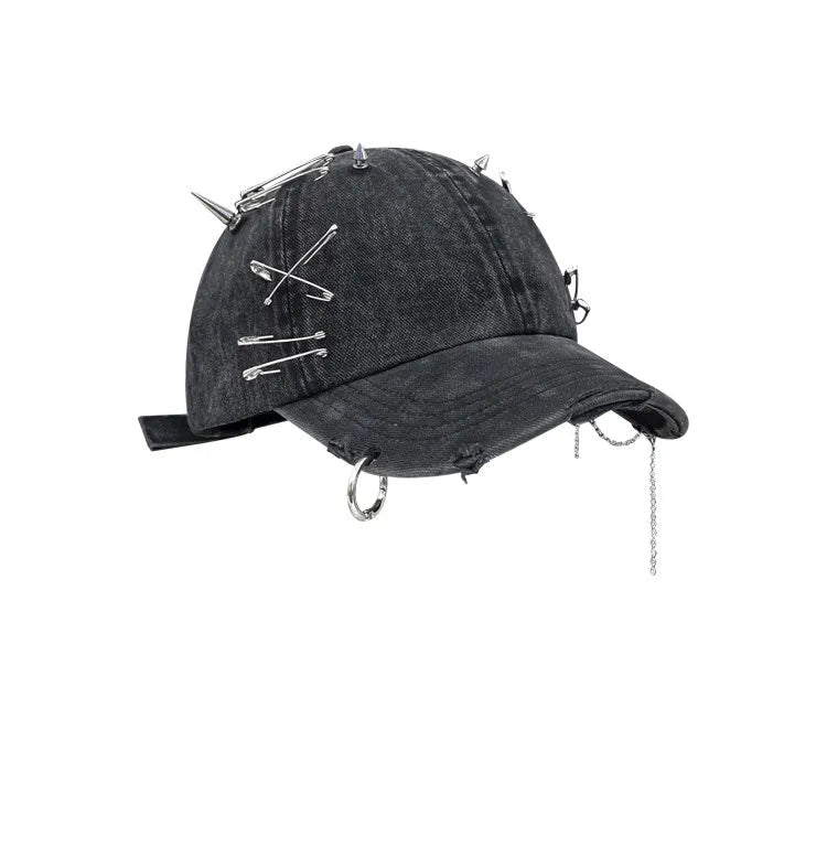 Y2K Rivet and Clips Baseball Cap