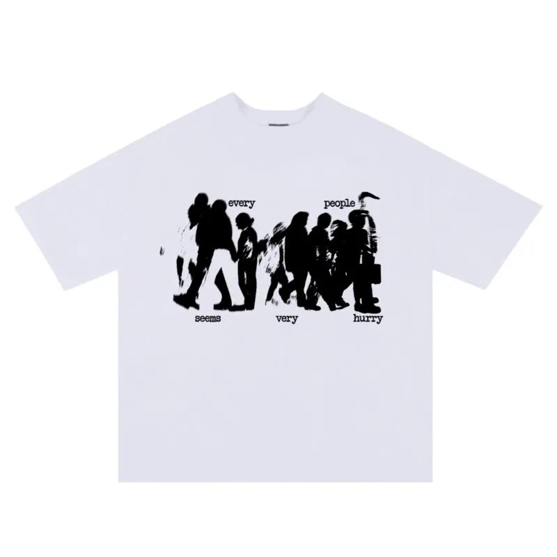 Y2K Rushed Graphic T Shirt