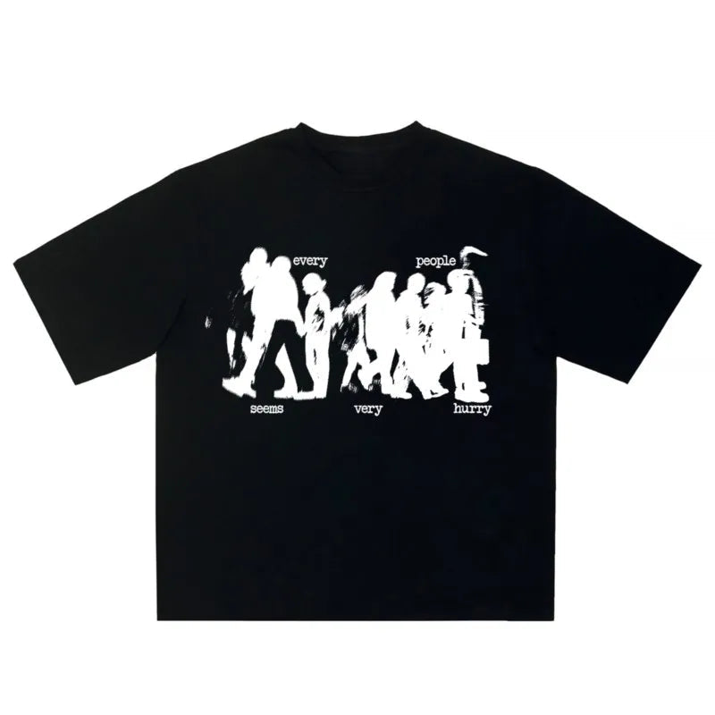 Y2K Rushed Graphic T Shirt